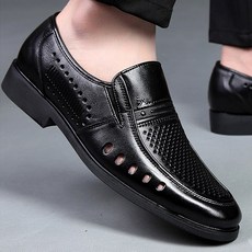 다된데 남자 소가죽 여름 망사구두 로퍼 슬립온 샌들 신발 208