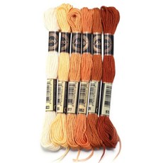 폴리에스터 크로스 자수실 바느질 공예 천, 8. Orange01