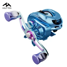 HAUT TON DOLPHIN Baitcaster 낚시 릴 5+1BB 7.2:1 기어비 8KG/17.64LBS 바닷물 담수용 최대 드래그 금속, 왼손, 협력사, 01 M spool