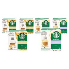 스타벅스 라테 마키아토 네스카페 돌체구스토 커피캡슐 16g 6개입&밀크캡슐 5.5g 6개입 + 화이트모카 네스카페 돌체구스토 커피캡슐 15g 6개입&밀크캡슐 5.5g 6개입, 3세트, 1개입, 1g