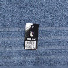 《LIGHT&DARK》歐風絲光緞紋浴巾(加大型) 【厚款】【台灣製】, 1個, 藍, 藍