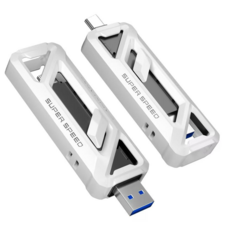 FANXIANG梵想 F958 USB3.2 Gen2x2 Type-C雙頭碟SSD 讀速2050MB/s 適用安卓手機, 白色, 512GB