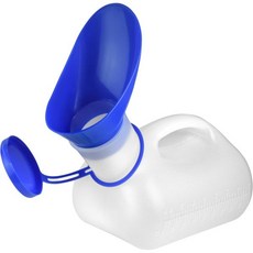 여성용 소변기 방수 휴대용 소변 깔때기 32온스 | 내구성 있는 기구 뚜껑 포함 응급 검사 여행 차량 및 캠핑용, Pack of 1