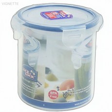 원형 플라스틱 밀폐용기 700ml 신선도유지 눅눅한김해결, 1개, 700L