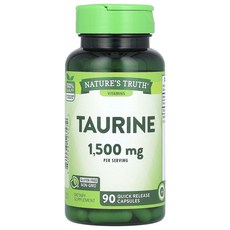 새해 첫좋은선물 Nature's Truth 비타민 타우린 빠른 방출 캡슐 90정(캡슐 1정당 500mg) 제대로 할인합니다, NaturesTruth비타민타우린빠른방출캡슐90정캡슐1, 1개