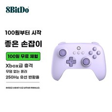 얼티메이트 무선 컨트롤러 도크 버전 NS 스위치 포함 윈도우 게임패드, 1개, AA. Xianxia Purple 무선 컨트롤러 PC