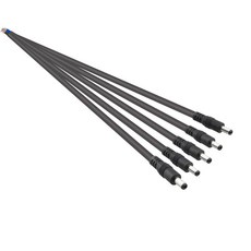 SIM&NAT 18 AWG DC 전원 피그테일 케이블 CCTV 보안 카메라 및 LED 조명 전원 어댑터용 2.1mm x 5.5mm 배럴 플러그 와이어 수 커넥터 5개 팩, SIM&NAT 18 AWG DC 전원 피그테일 케이블,