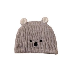타월 캡 흡수·속건 어린이용 레디스 토끼 곰 코알라 마이크로파이버 목욕 수영 세안 수영장용 헤어드라이 캡 부드럽고 포근하게 귀여운 헤어 타번 (코알라)