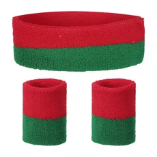 쿠쿠스토어 7x 2 인치 땀 흡수 밴드 세트 스포츠 테리 천 여성 남성, 01 7 x 2 Inch, 12 color 23