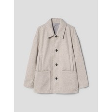 [국내매장정품] 에잇세컨즈 8SECONDS 오버핏 하프코트 아이보리 424X30LY10 140675