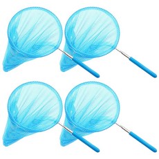 리빙준 컬러풀 접이식 잠자리채, 하늘색 x 4p, 하늘색 x 4p