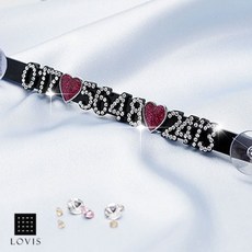 자동차용품 차량관리 러비스 크리 주차번호판 탈스톤 레드하트, A타입(블랙)