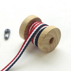 패션스타트 프렌치 슬림 장식테이프 5mm 레드&네이비 1개입, 1개