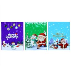 PW 크리스마스 포장백 단체 선물봉투 파티 겨울 예쁜, 1개, 랜덤