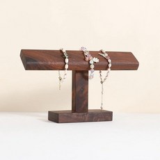 GemeShou 팔찌 정리함 및 보관함 판매용 월넛 디스플레이 나무 시계 디스플레이 T 스탠드 주얼리 뱅글 선반 【팔찌 오거나이저-하이】 401836