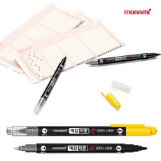 모나미 예감적중 A+ 트윈타입 컴퓨터용 사인펜 볼펜 1타