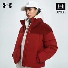 여성 UA골프 프렉티스 RDS 구스 코듀로이 퍼프 다운 자켓_U4WWDJ301-0840