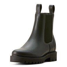 부츠 겨울 가을 여성 Ariat 여성용 Wexford 러그 미드 방수 첼시 부츠 제트 블랙 147934