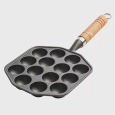 타코야끼팬 프라이팬 가열판 타코야끼 만들기, 나무 14 사은품 없음, 1개, 1cm