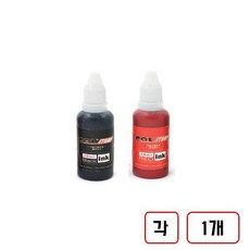 불변스탬프 리필잉크 28ml, 1세트, (흑+적)각1개씩 총2개