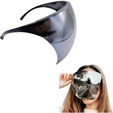 일본 직배송 Ranzek 특대형 풀 선글라스 사이클링 페이스 마스크 쉴드 편광 대형 유리 커버 모터사이클 고글 오프로드 통합 HD 투명 안개 방지 안경 방수 페