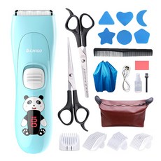 寶寶理髮器18件組：靜音電動剃頭刀，安全陶瓷刀頭，多配件嬰兒理髮剪髮套裝, 幼兒理髮器 18件組, 幼兒理髮器 18件組