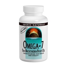 SOURCE NATURALS Omega 7沙棘果油素食膠囊, 1罐, 120顆