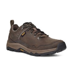 TEVA Riva RP男低筒防水牛皮登山鞋Vibram黃金大底-深咖啡/橄欖綠