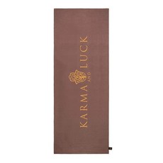 KARMA AND LUCK Sacred Harmony 요가 타월 흡수성 미끄럼 방지 핫 매트 실리콘 그립 및 부드러운 테리 스웨이드 세심한 움직임 영적 정렬 66 x 1
