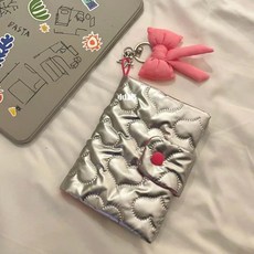 Card 新品原創銀色A8拍立得卡包卡冊 銀色愛心收納冊 三寸一宮格活頁相冊 相簿 小卡收納冊 拍立得相冊愛豆追星, 單獨內頁無卡冊（20張內頁）