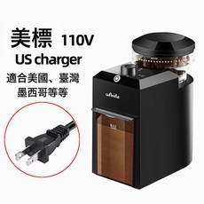 WANCLE新款咖啡豆研磨機電動家用小型磨豆機手衝意式美式摩卡, 1個, 黑色 咖啡磨豆機C2 美標110V(美國US):單個