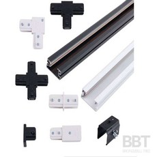LTD 조명 레일 부속 T자커넥터, 부속/ㄱ자연결/블랙