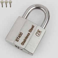 ST400 스텐 스테인리스 자물쇠 열쇠 키 잠금 SUS304, 1개