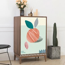 DFMEI 北歐風廚房櫃簾遮檔簾小清新防塵免打孔魔術貼遮醜簾門簾隔斷布簾, GLD514