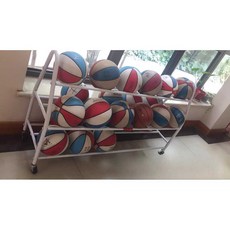 볼링공 거치대 보관함 이동식 검정색 체육관 배구공, 1개, 456호 화이트 30개(7호 25개)