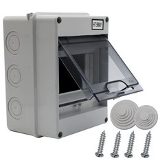 ABS 배전 보호 박스 12방향 방수 실외 DIN 레일 정션 MCB용, 단일 5WAY-160mmx120mmx95mm