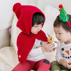 KKAKKUNGNORITER 孩童羅紋連帽披肩
