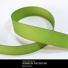 TM-15-D 素面羅紋緞帶 15mm, 1個, TM-15-PTM134-1 (果綠)