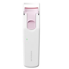 電熱睫毛夾 夾燙一體 持久捲翹 30秒速熱電動睫毛夾 持久定型, 【30秒快熱】定型持久-粉白, 【30秒快熱】定型持久-粉白