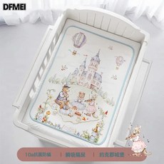 DFMEI 隔尿墊嬰兒防水透氣可水洗新生兒a類母嬰大尺寸寶寶隔尿牀單, 1個, 升級 約克郡城堡