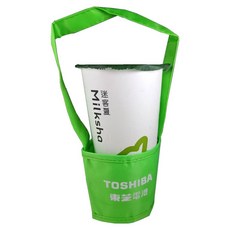 東芝手搖杯套 多款顏色可選 保護杯身 方便攜帶 環保耐用, 1個, 綠色