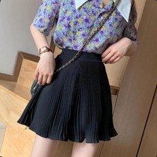 테니스스커트 골프웨어 미니플리츠 뒷밴딩 스포티한