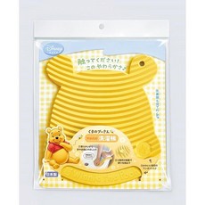 日本 DISNEY 小熊維尼軟質洗衣板 吸盤設計 適用於貼身衣物及小寶貝衣物 輕柔呵護, 1個, 黃