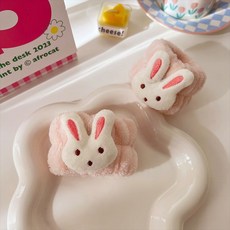 세안밴드 손목밴드 세안 헤어밴드 세수할때쓰는 물흘러내림방지, 토끼, 1세트