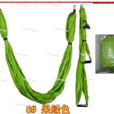 스윙 공중 요가 피트니스 해먹 반중력 실내, 1개, 9. Fruit green