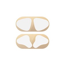 Airpods 金屬防塵貼 適用於Airpods2/Airpods3/Airpods4/Pro 內蓋金屬保護貼, 1個, 【金】AirPods 金屬貼,Airpods 二代, 【金】AirPods 金屬貼, Airpods 二代