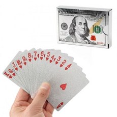 100달러트럼프카드실버바이시클홀덤카드게임 로얄카드 포커카드 카드트럼프, 단품