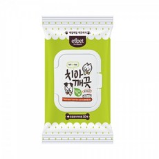 에티펫 치아깨끗 반려동물용 물티슈, 1개, 30개입