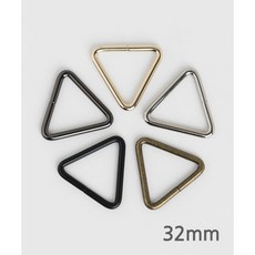 퀼트스타 베이직 삼각링 32mm_5컬러, 실버, 2개