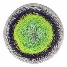 Scheepjes Cotton Whirl 그라데이션 면사 742 팬텀 포그 1000m(1094야드) - 224g(7.9온스) 케이크 1개, 그로펜